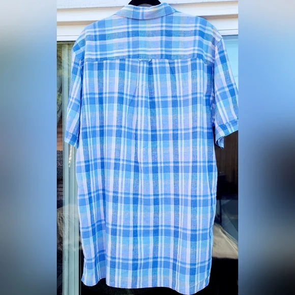 NWT - IZOD Men's Big & Tall Classic Fit Shirt - Cornflower Blue - Size XLT - Picture 10 of 16